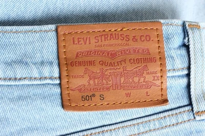 LEVI’S PREMIUM Big E 501 S Skinny Light Wash Jeans Damen Größe W31 L28... - Bild 1 von 4