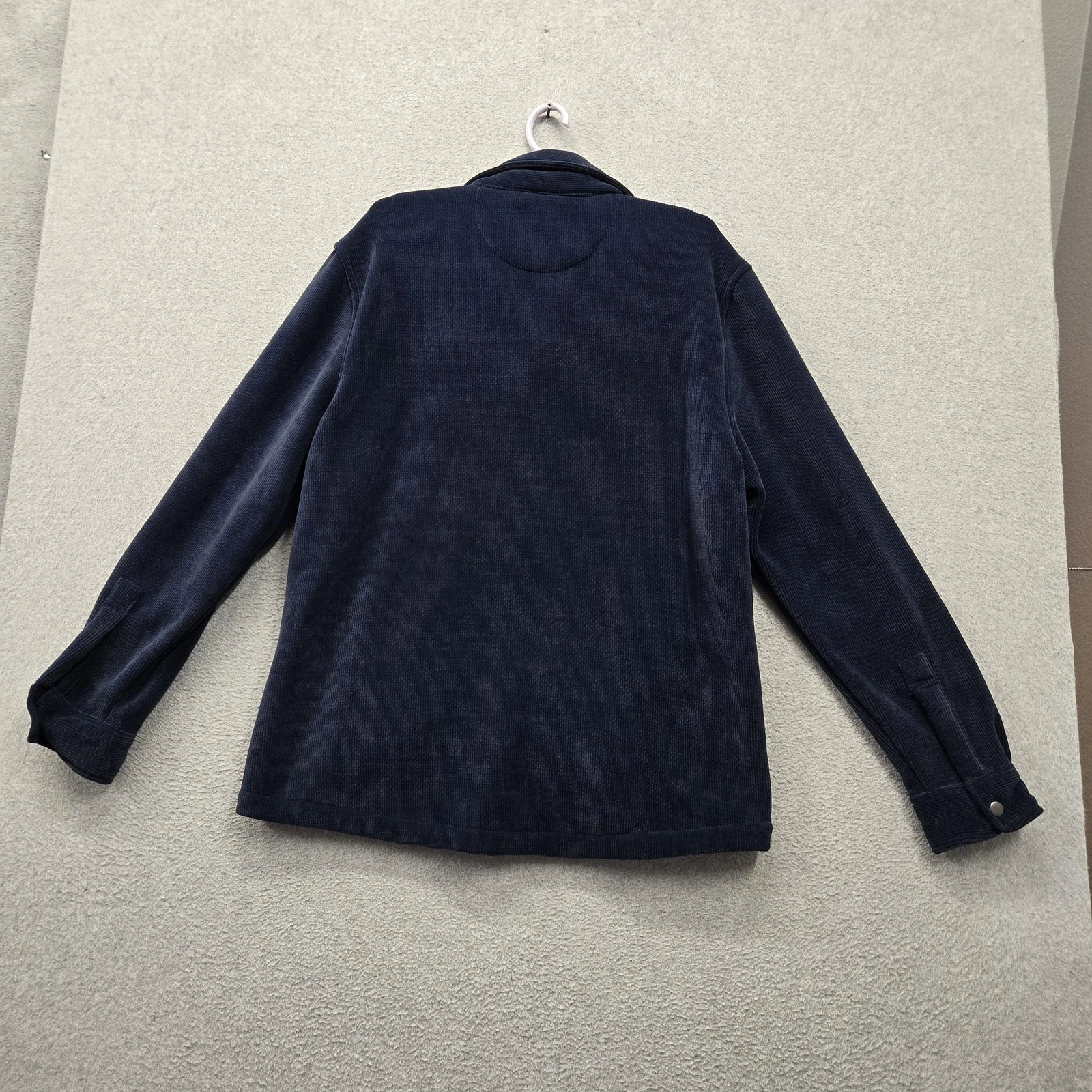 Copper & Oak Supply Co. Men Jacket L Blue Activewear Snap Button Logo NWT image 11