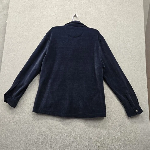 Copper & Oak Supply Co. Men Jacket L Blue Activewear Snap Button Logo NWT image 11