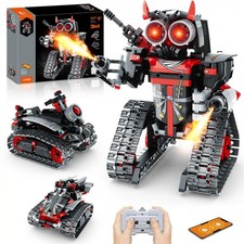 3 in 1 STEM Robot Building Kit, 419 Pcs APP Remote Control Blocks DIY Engin...