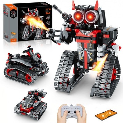 3 in 1 STEM Robot Building Kit, 419 Pcs APP & Remote Control Blocks DIY Engin...