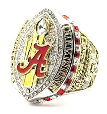 NCAA  / 2020 Alabama Crimson Tide ( Bama ) Championship Ring / Saban