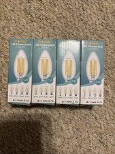 4x  Led Filament Bulb Clear  Non Dimmable B15  4W  240v  2700 K