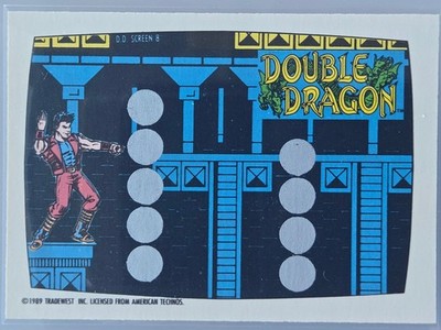 Double Dragon Sticker No.218 1989 RAW N/A Vintage Trading Card Nintendo