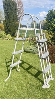 Bestway Flowclear Sicherheitsleiter, 107cm - Grau SELBSTAbh. INGOLST. Poolleiter