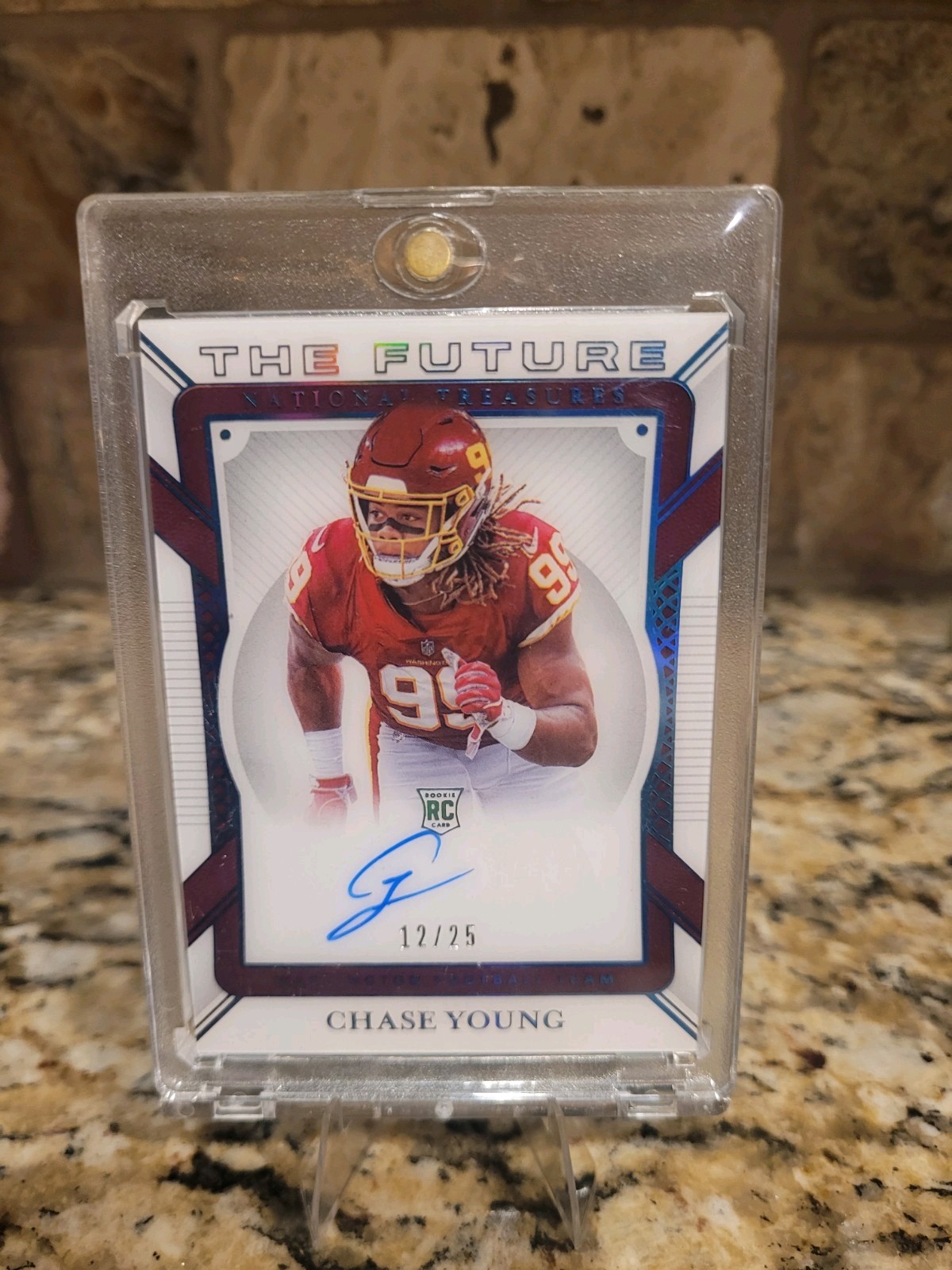 CHASE YOUNG RC 2020 National Treasures 12/25, “The Future”, Auto, Blue, RC