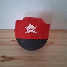 Cäpt'n Sharky Kopftuch Piraten Kostüm Bandana Hut Rot Verkleidung Karneval