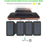 2023 Super 250000mAh Dual USB Portable Charger Solar Power Bank for Cell Phone