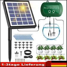 Solar Automatisch Bewässerungssystem Tropfschlauch Garten Pflanze Schlauch Kit