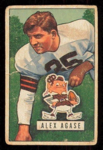 Alex Agase #111 1951 Bowman card