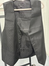 Pronto-Uomo Black Vest Size Small Men  s
