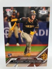 Jackson Merrill - 2024 MLB TOPPS NOW Card 4 -Seoul Series 1st Career Hit and XBH