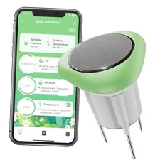 Smart 3-in-1 Soil Moisture/Temperature/Fertility Meter for Outdoor Plant, Soil 