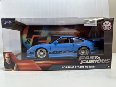 JADA FAST & FURIOUS PORSCHE 911 GT3 RS BLUE 1:24 DIECAST MODEL CAR