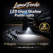 2pc Led Ghost Shadow Car Door Puddle Lights 3d Projector For Jeep 2pc Led Ghost Shadow Car Door Puddle Lights 3d Projector For Jeep