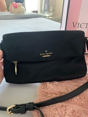 kate spade black interior nylon crossbody with gold hardware Kate Spade Women main image 2