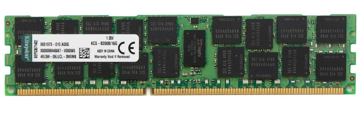 PC3-12800 (DDR3-1600) 16 GB ECC Network Server Memory (RAM) for