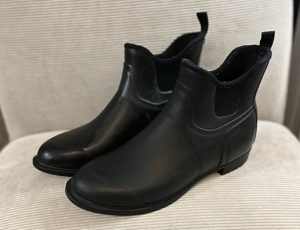 Muck Boot Women's Derby Ankle Boots Size 10 Black Rubber Waterproof Pull On - Image 3 of 4