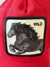 Goorin Bros Trucker Hat the Farm Wild Horse red