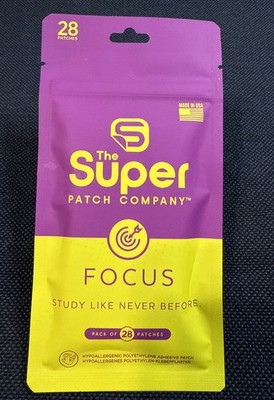 The Super Patch Company ~ FOCUS Patches Pack of 28 Patches Mental Clarity