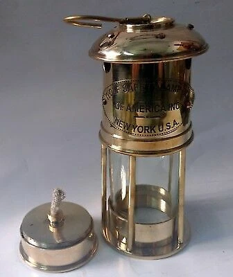 Vintage Kerosene Lamp Brass Lantern Working Condition Decorative