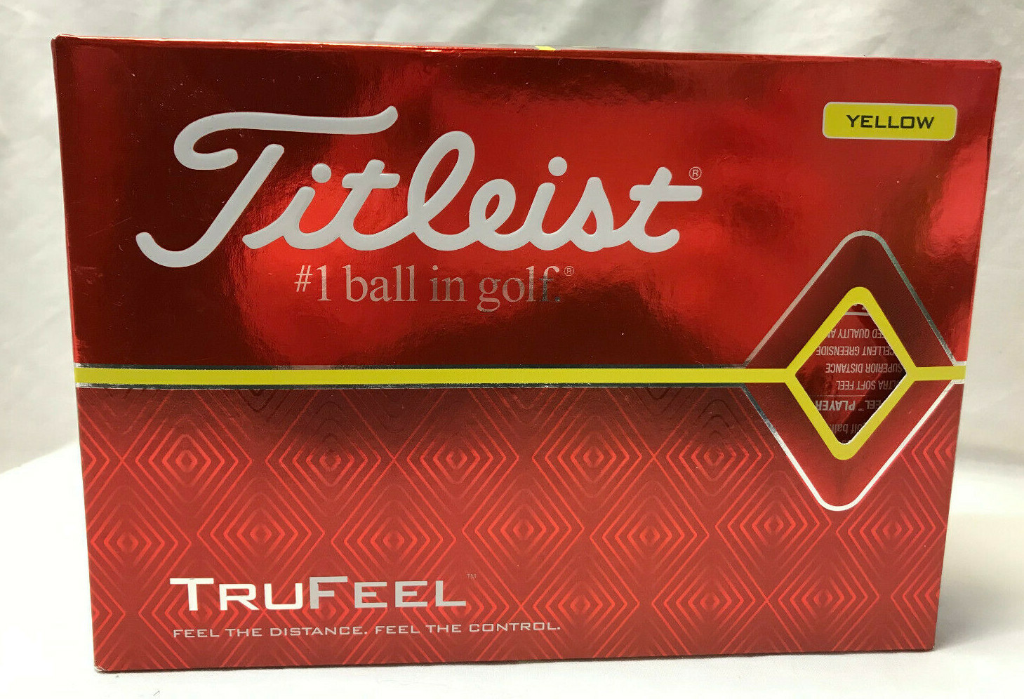 1 Dz Titleist Yellow TruFeel Golf Balls Distance Control Softest