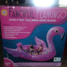 fanciful flamingo float