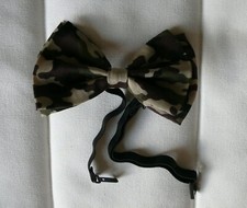 MENS BOW TIE Custom Camo Pre-tied Adjustable Green Adjustable Camouflage