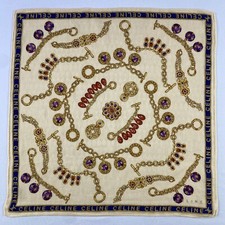 Vintage Celine Handkerchief Neckerchief Bandana Pocket Square