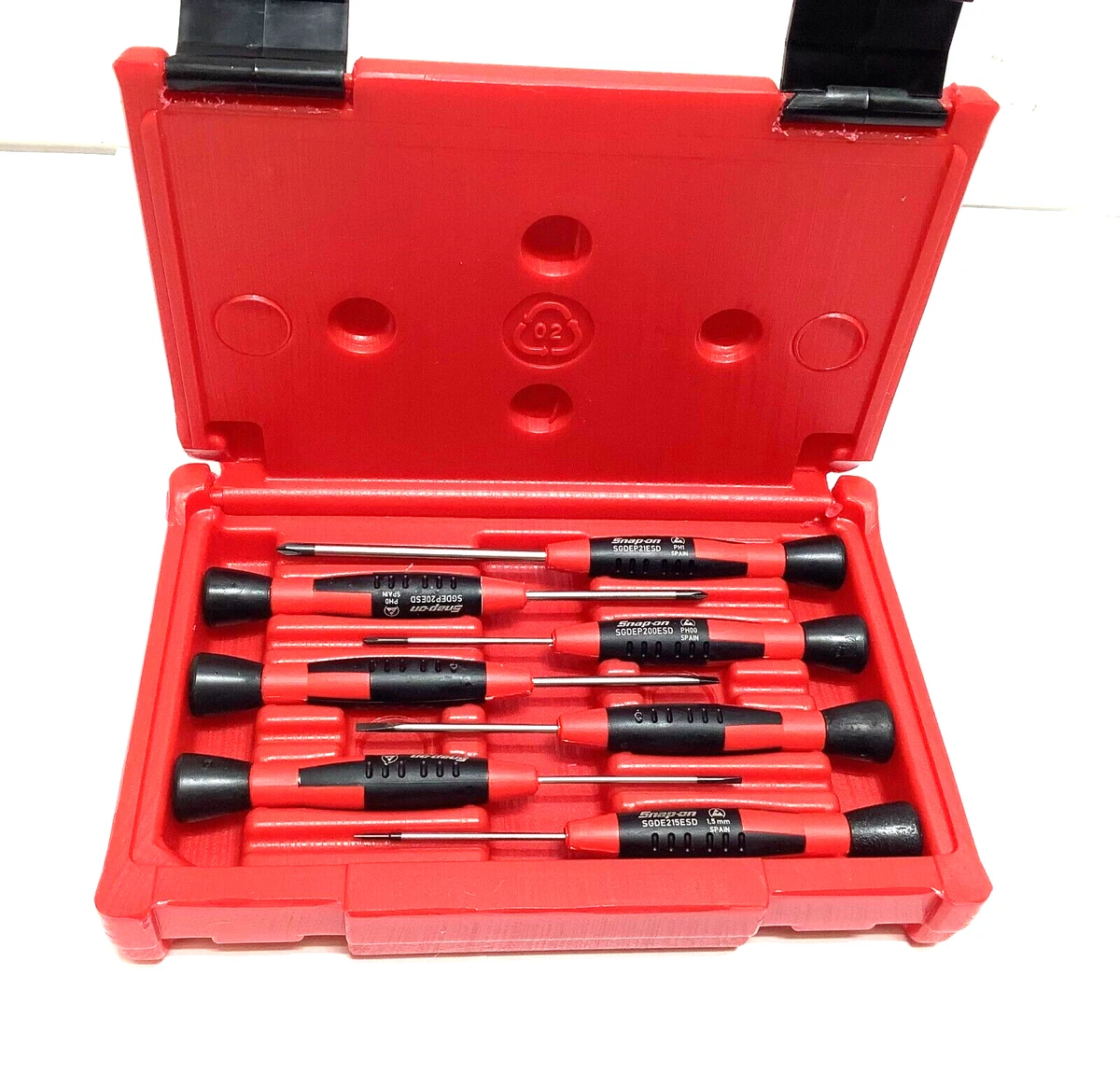 NEW Snap on SGDE70ESD 7pc Electronic Flat Head Phillips Mini Screwdriver Set