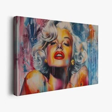 Hollywood Royalty abstract Celebrity Canvas Art Print 36" x 24" made in the USA
