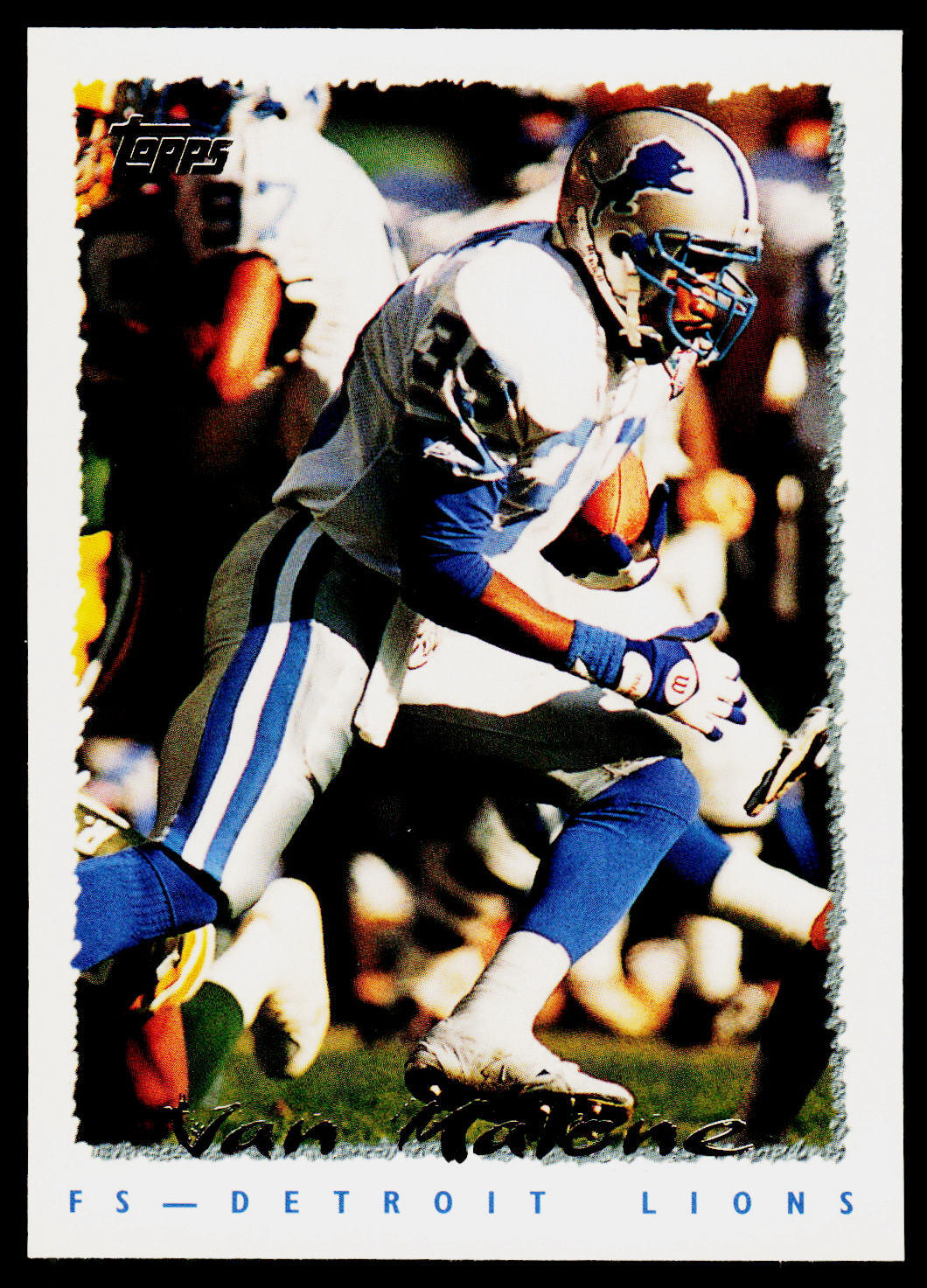 Van Malone, 1995 Topps, #418, Detroit Lions,