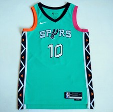 San Antonio Spurs 10 Jeremy Sochan Nike Swingman City Edition NBA Jersey 40 S