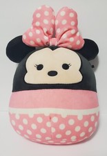Disney Squishmallow Minnie Mouse Ears Bow Plush Pink Polka Dot Limited Edition
