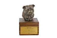 Staffordshire Bull Terrier Brown Urn Art-Dog