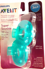 Philips Avent Pacifiers Soothie Green 3m and Older 2 pack Baby Binkies NOS