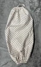 Handmade Fabric Plastic Grocery Bags Holder/Dispenser 100% Cotton