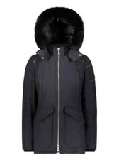 Moose Knuckles Women's Jacket Grey With Natural Fur Size S Gift For Her