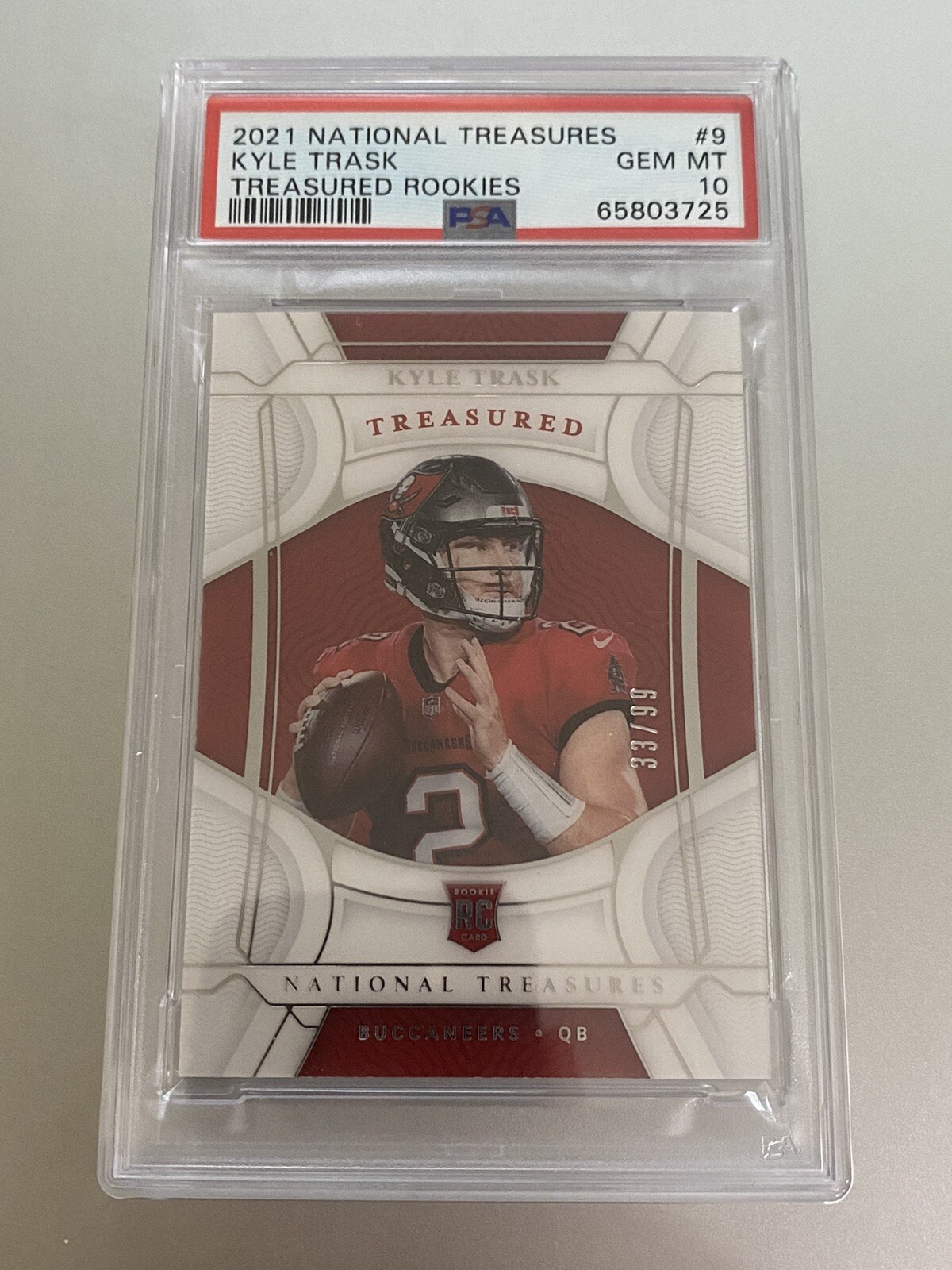 Kyle Trask Panini National Treasures Treasured Rookies #9 Base