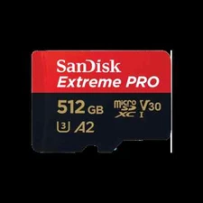 SanDisk Extreme Pro micro SDXC 512GB 200MB/s A2 UHS-1