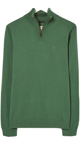 MENS HALF NECK ZIP JUMPER BY FAT FACE 