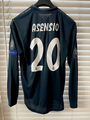 Real Madrid CL Spain M. Asensio Shirt Adidas Player Issue