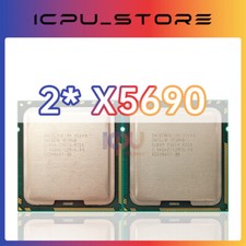 2PCS Intel Xeon X5690 3.46GHz 6 Cores 1333GHz 130W LGA 1366 CPU Processor