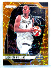 Elizabeth Williams 2024 Panini Prizm WNBA Orange Lazer Prizm Card-#24 Sky