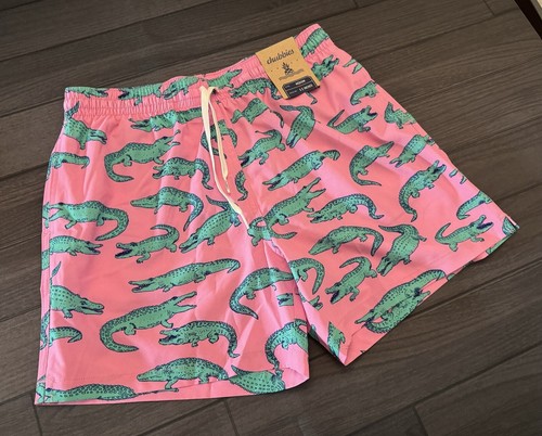 Chubbies Swimming Shorts | Men’s SMALL | Lizard Alligator Crocodile Pink Trunks - Picture 3 of 5