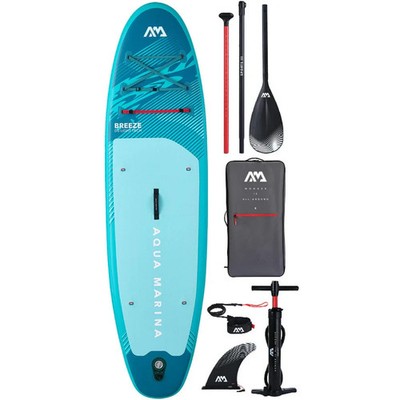 AQUA MARINA BREEZE ALL-AROUND iSUP INFLATABLE STANDING PADDLE BOARD 9'10''