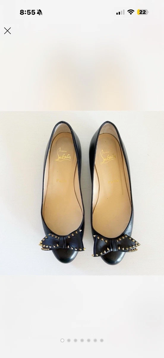 Christian Louboutin Studded Black Flats for Women for sale | eBay