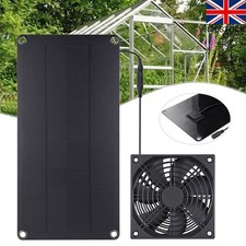 12V 10W Solar Panel Powered Fan Ventilation Fans for Greenhouse Camping Sheds