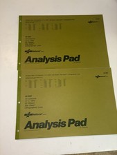 2 Vtg National 12 Column Analysis Pad 45-562 - 11  X 16 3/8  - 50 Sheets Unused