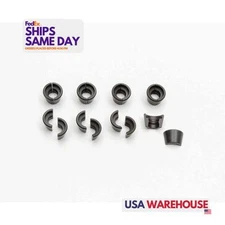 Manley 13151-8, Set of 8 Black Steel 10 Degree Valve Locks Performance Parts